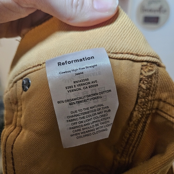 Reformation Cowboy High-Rise Straight Jeans - Picture 9 of 9